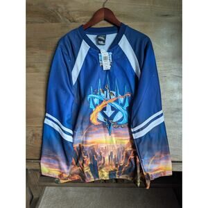 NWT The Last Airbender Hockey Jersey Mens SM Blue Magic The Gathering x Avatar